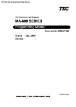 MA-600 series programming